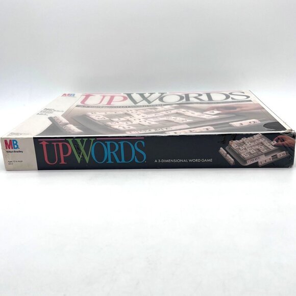 Upwords Milton Bradley 3-Dimensional Word Game 2-4 Players Ages 10+ Box Damage - Picture 5 of 15